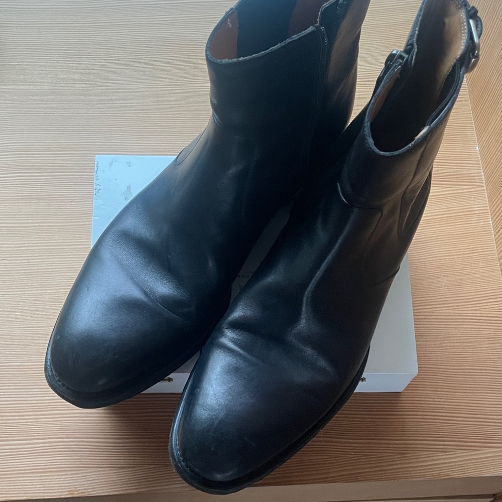 Gucci Black Leather Men's Boots